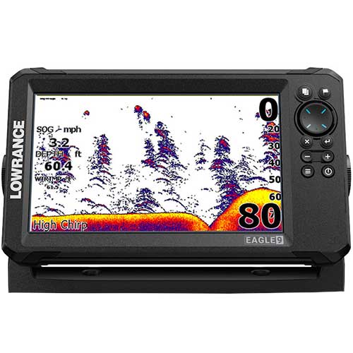 Sondeur traditionnel 2D chirp du Lowrance Eagle 9